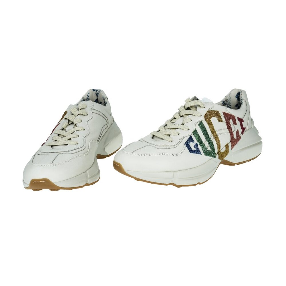 Gucci Women's Rhyton Gucci Logo Sneakers